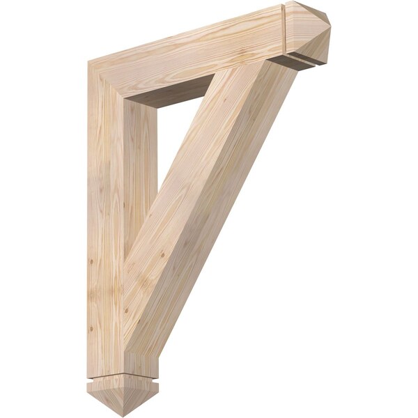 Ekena Millwork Traditional Arts & Crafts Smooth Bracket, Douglas Fir, 5 1/2"W x 32"D x 40"H BKT06X32X40TRA03SDF - main